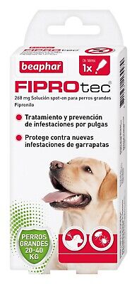 Pipeta antiparasitaria Beaphar Fiprotec Spot On Perros Grandes (20-40 kg) - 1