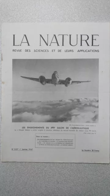 La nature n° 3127 / Janvier 1947 | Bon état