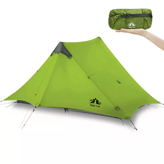 Lightweight and Compact Ultralight Tent for 2 people, Camping Equipment Outdoor