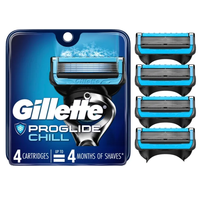 Paquete de 4 cartuchos Gillette Proglide Chill