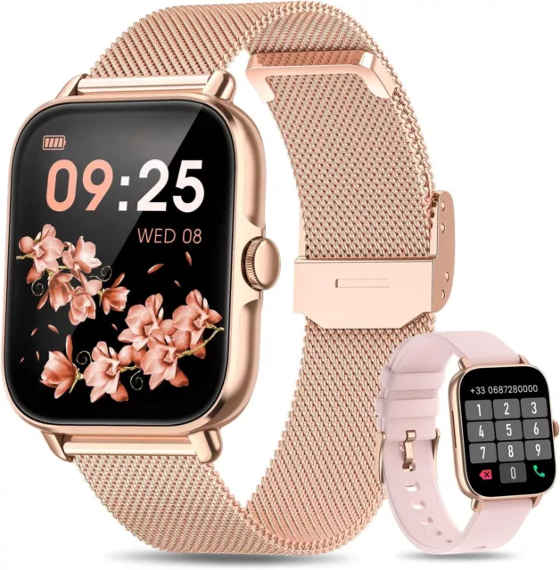 Xiaomi Android Smartwatch Damen Bluetooth Anruf Blutdruck Herzfrequenz DE