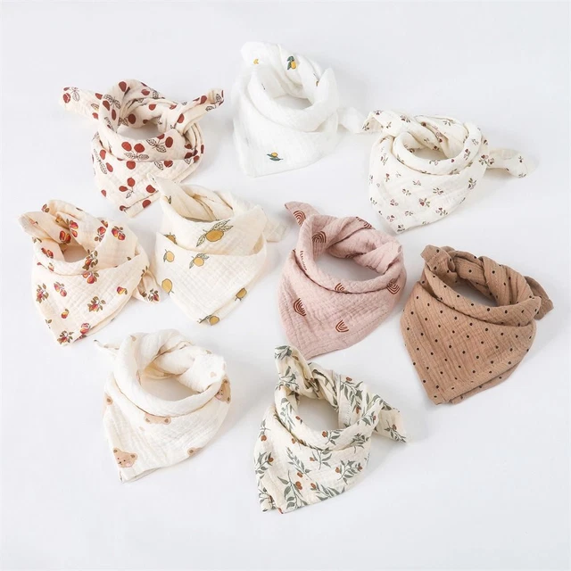Doux Coton Écharpe triangle Bavoirs en bave Bavoir bébé Serviette de salive