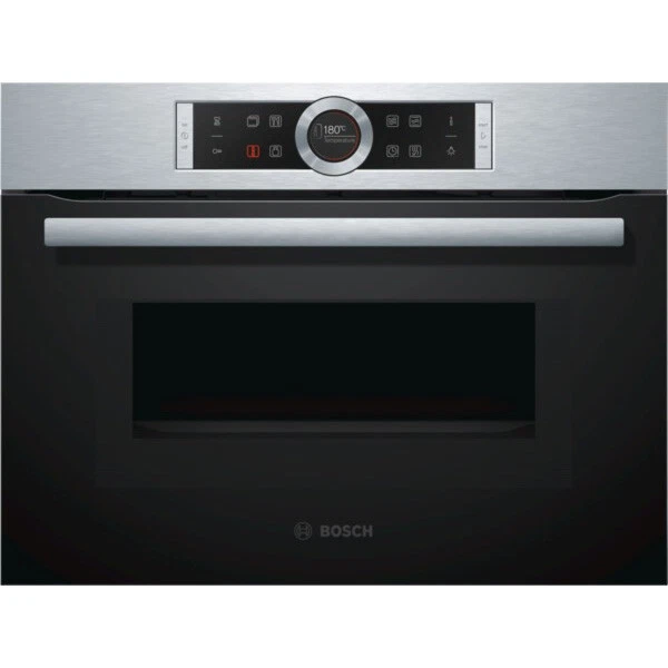 bosch four combiné mo intégrable 45l inox/noir cmg633bs1