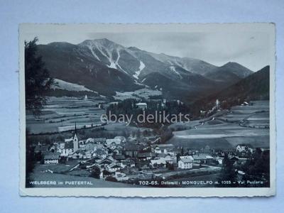 MONGUELFO Welsberg dolomiti Bolzano alto adige vecchia cartolina 