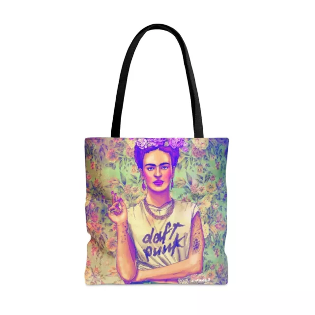 FRIDA KAHLO MEXICAN Art Large Tote Carry Travel Bag School Book Baby ...