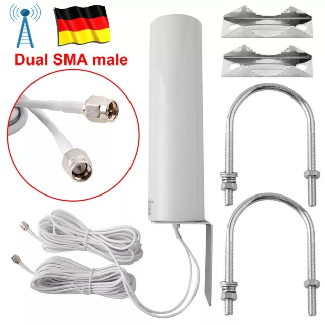 Außen LTE Antenne 3G 4G Signalverstärker-Antenne 10-12dBi mit Dual-SMA-Stecker