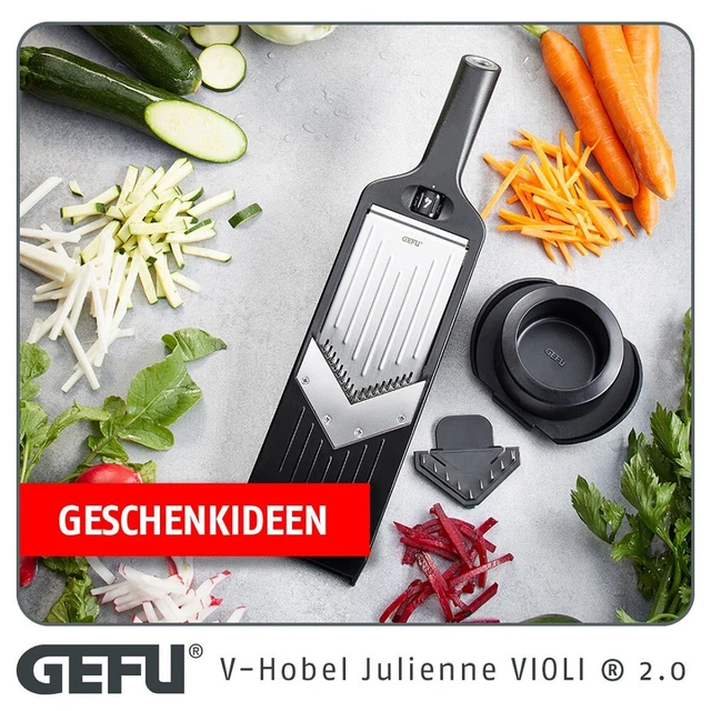 Gefu HAUSRAT V-Hobel Julienne Violi 2.0 32,3x8x2,2 cm 2