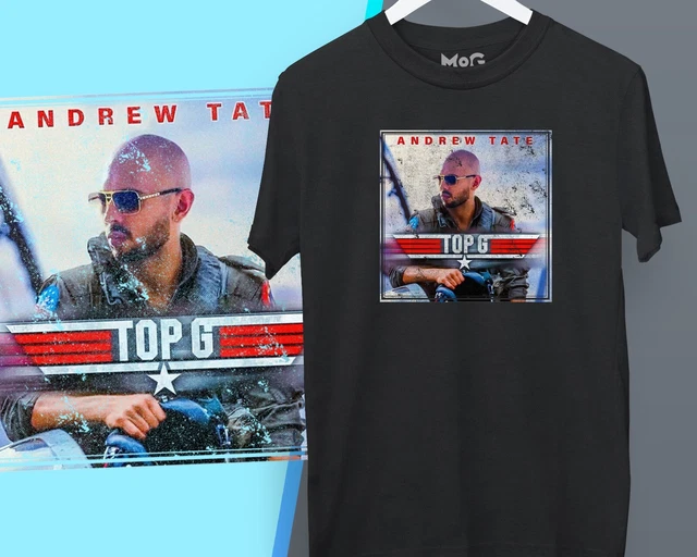 Maglietta Top G illustrazione Andrew Tate Hustler motivazione unisex divertente sociale