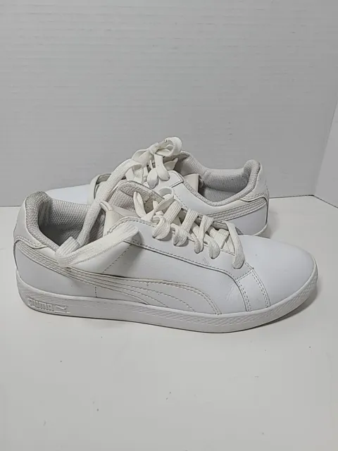 Puma Smash White Leather Women's Sneakers #36078020 Size 7