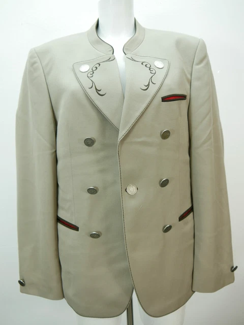 Meisterklasse mit Stickerei klassisch Sakko Herren Trachtenjacke Janker Gr.54