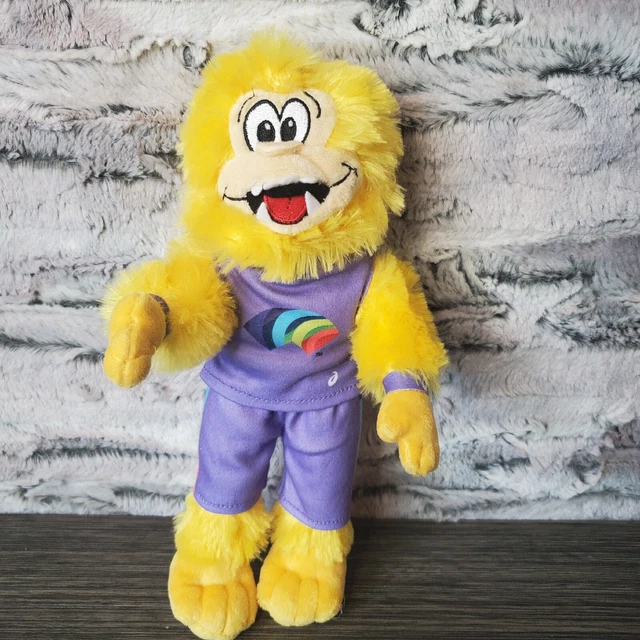 Legends the BIGFOOT ASICS Running Shoes Yellow Plush Advertising Mascot Promo