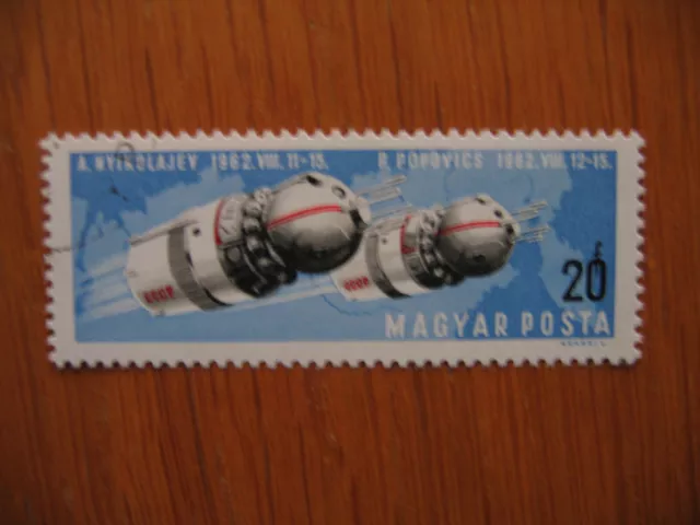 Irrtümer auf Briefmarken / Hungary 1966 Ungarn Mi 2299 A : Wostok 3 und Wostok 4