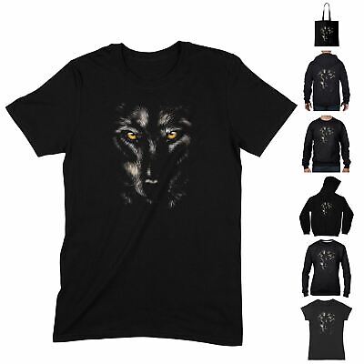 Wolf Face Silhouette Animal T Shirt - Howling Dogs Halloween Big Wolves