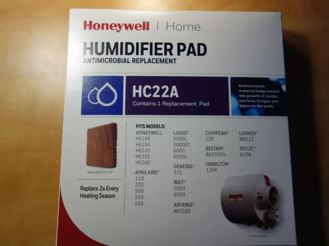 Original! Honeywell Hc22A Humidifier Replacement Pad Antimicrobial, Brand New!!