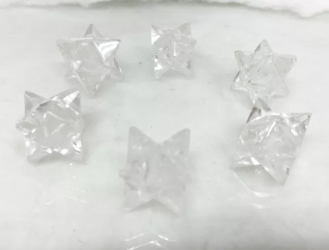 Clear Quartz Merkaba Stars For Reiki Healing, chakra balancing