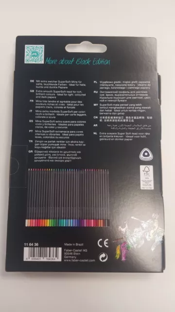 Faber-Castell Black Edition Buntstifte- Colour Pencils Kartonetui 12 24 36er Set 3