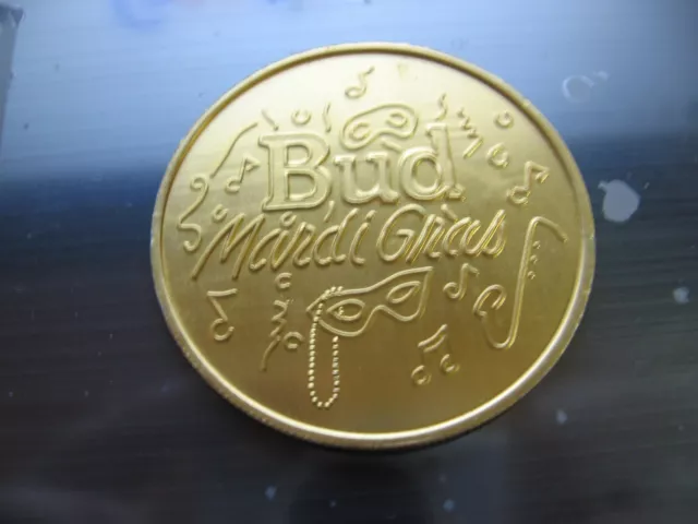 bud budweiser beer Mardi Gras Doubloon new orleans rare vintage