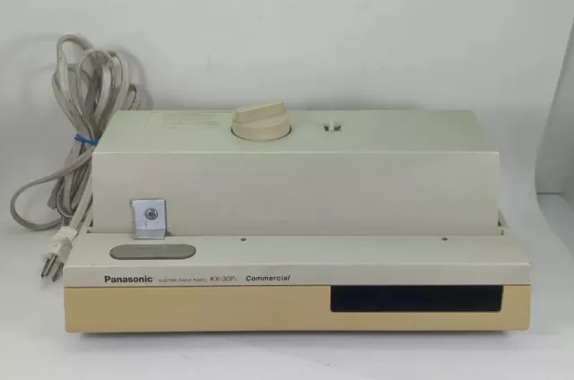 Panasonic Electric 3 Hole Punch KX-20P Hole Puncher Tested and Works