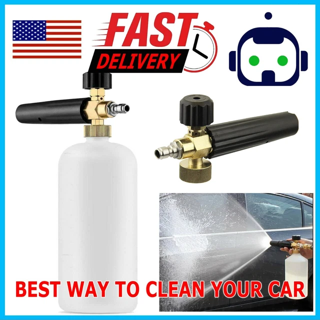 1/4& SNOW FOAM Washer Gun Car Wash Soap Lance Cannon Spray Pressure Jet
