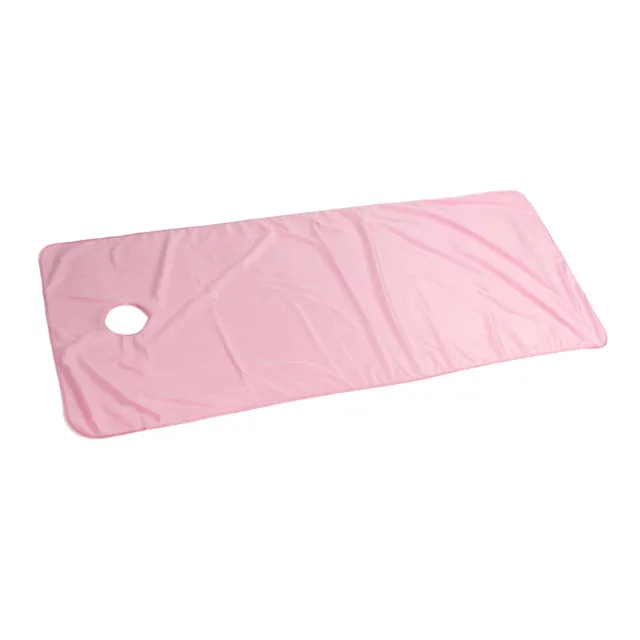 Lenzuola tavolo da massaggio con foro rosa salone di bellezza SPA caldo spesso peluche corto SLS