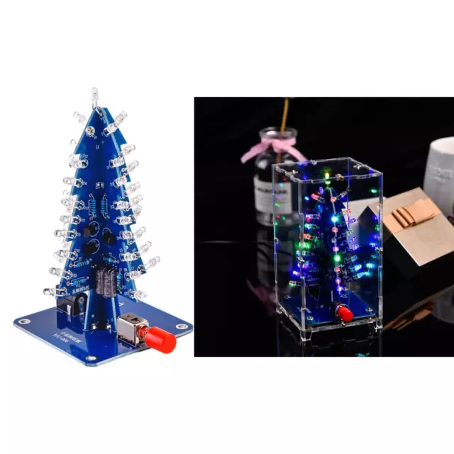 Kit de module de bricolage arbre de Noël 3D électronique colorée RGB LED PCB