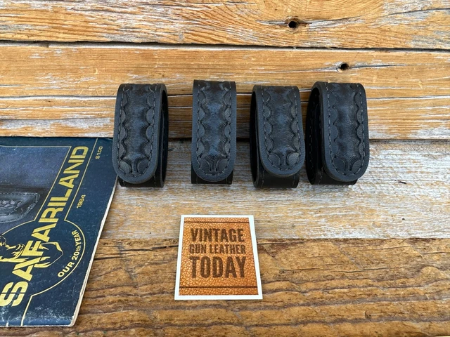 Vintage Safariland Black Basket 2 .25" Duty Belt Keeper Set of 4 Keepers Hidden Vintage Safariland Black Basket 2 .25" Duty Belt Keeper Set of 4 Keepers Hidden