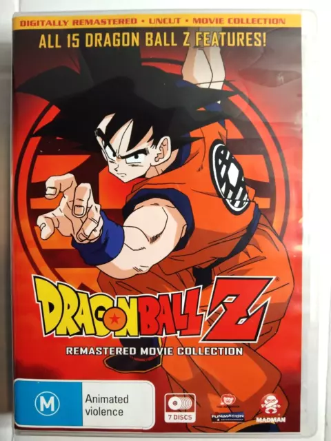 Dragon Ball Z : Remastered 15 Movie Collection (DVD, R4, PAL, 1989, 7-Discs)