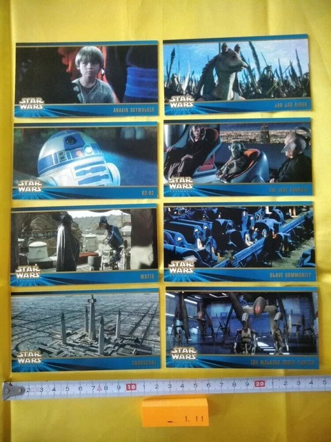 Star Wars Épisode 1 Série 2 Carte à collectionner Widevision Topps 8 Carte...