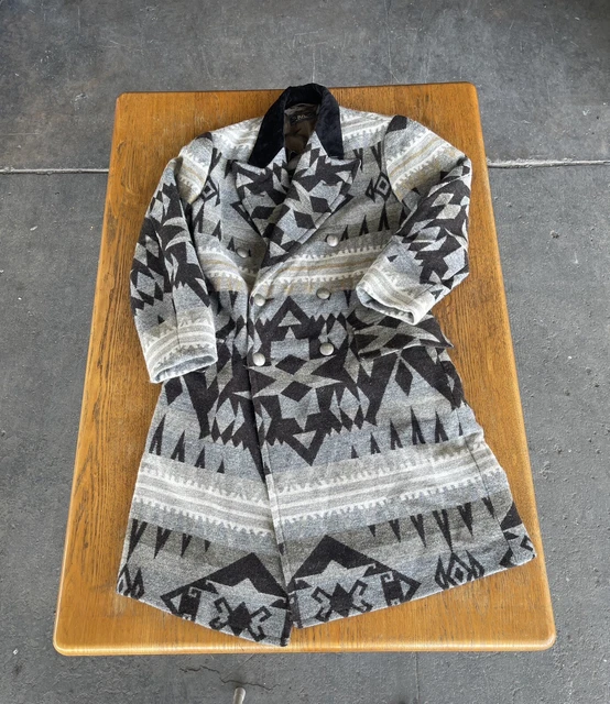 $2400 Double RRL Ralph Lauren Polo Southwestern Wyatt Topcoat Jacket Navajo S
