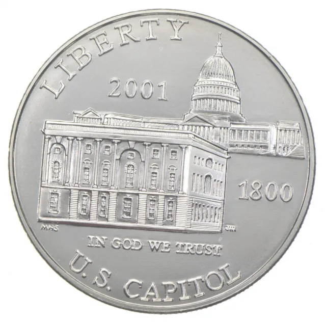 2001-P Unc US Capitol Commemorative Silver Dollar $1 *0931