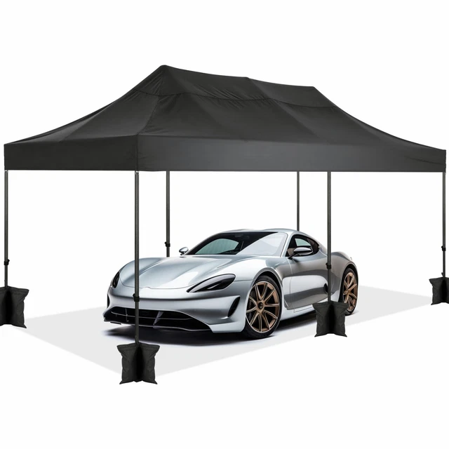 Pavillon 3x3/3x6m Wasserdicht Faltpavillon Pop Up Partyzelt Gartenzelt UV-Schutz