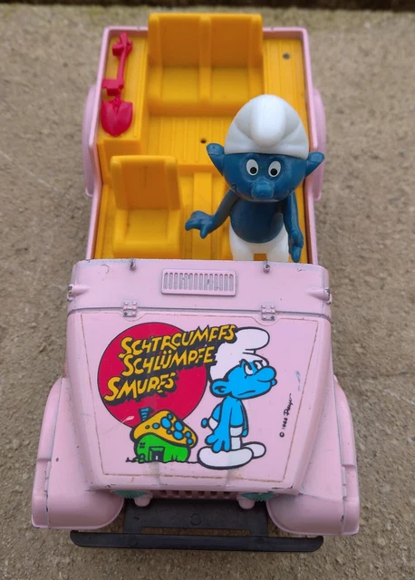 Schtroumpf Puffi Par ESCI - Lot De 8 Voitures En Métal - 1983 - Figurines Peyo - Occasion