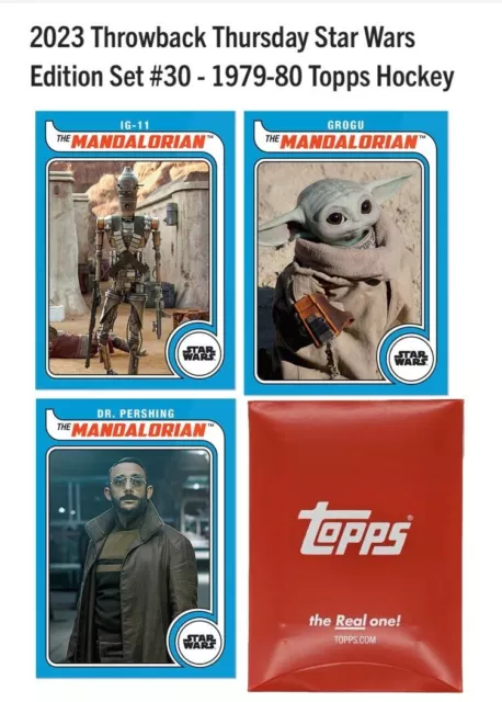 2023 Topps Star Wars Throwback Thursday Set 30 Grogu IG-11 Pershing