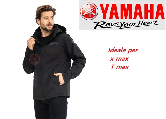 Yamaha felpa con cappuccio uomo T-MAX YAMAHA FELPA UOMO CON ZIP NUOVA