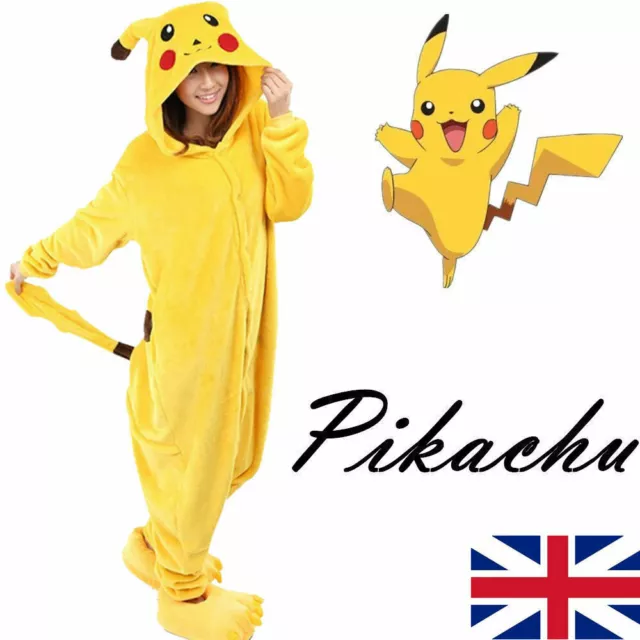 Boys Girl Animal Pyjamas Pikachu Onesie11 Kids Pokemon Charmander Costume Pyjama