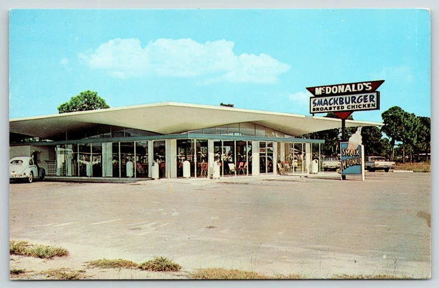 Venice Florida~Smack McDonald's Restaurant~Smackburgers~Ice Cream Cone Sign~1960