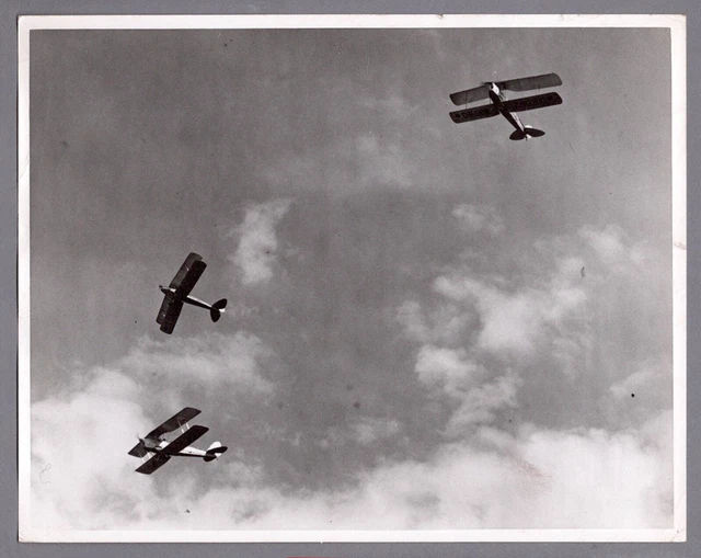 De Havilland Tiger Moth Cuas Cambridge University Air Squadron Vintage Photo 5