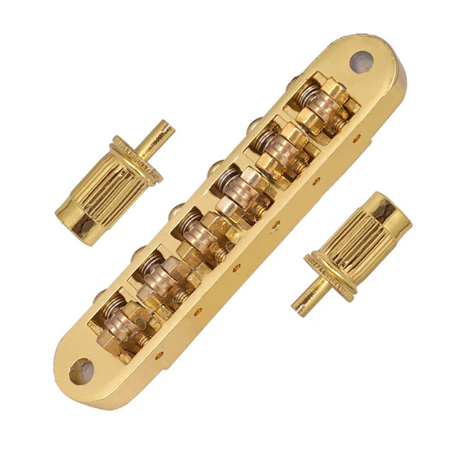 6 Roller Bridge Tremolo Saddles With Two Posts For LP EPI Electric Guitar