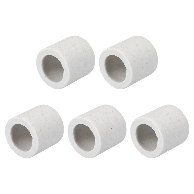 10mm diam. Ceramica tubo isolamento foro singolo isolatore porcellana tubo 5 pz