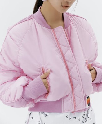 ZARA VIOLET MAGAZINE Bomber Veste Rose 