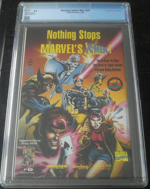 Marvel Comics The Amazing Spider-Man #375 Gold Variation CGC Encapsulated 9.2 2