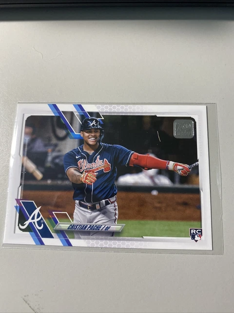 2021 Topps Baseball Christian Pache IMAGE VARIATION SP RC #187  Nm Rookie