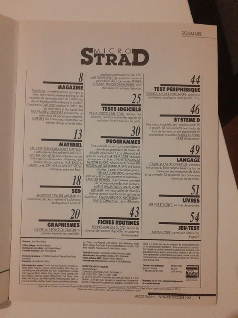 CPC N°30 Janvier 1988 - Magazine Amstrad, Listings BASIC, Astuces Vintage