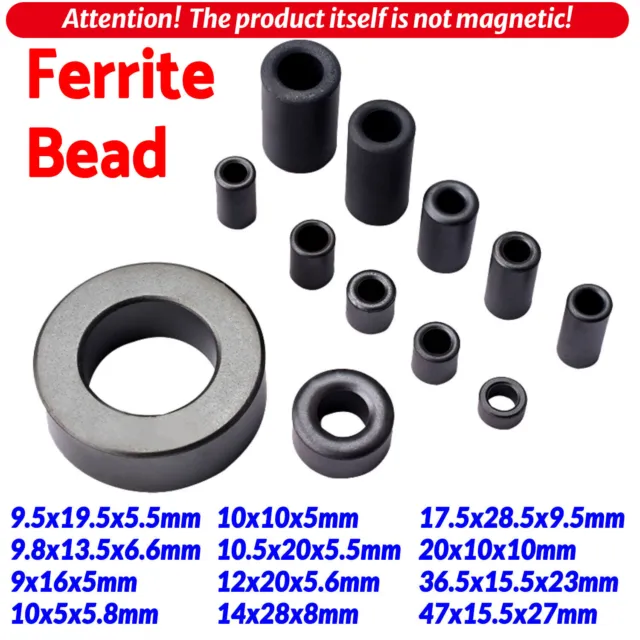 Ferrite Bead 9x16x5mm to 47x15.5x27mm Toroide Core Inductor Ring Cables Filter