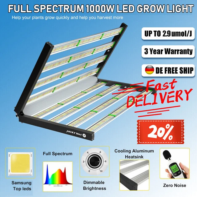 Lampada Per Piante LED 30W Con Attacco E27 - Spettro Completo Per Coltivazione Indoor, Veg E Fiori - Foto 4