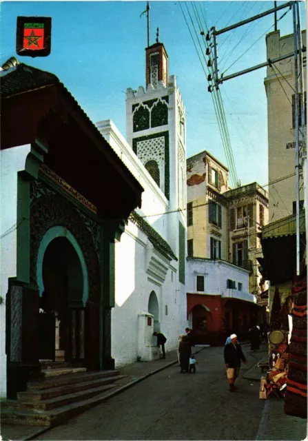 CPM AK MAROC - TANGER-Rue de la Marine et grande Mosquée (329163)