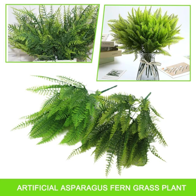 KÜNSTLICHE PFLANZEN GRAS Spargel Farn Blätter Ranke Aquarium Grün