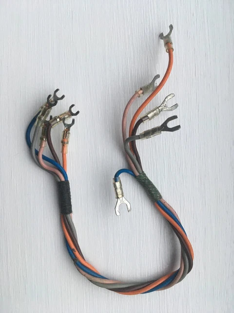 Vintage GPO PO Telephone Dial 5 Way PVC Cord c5" Long