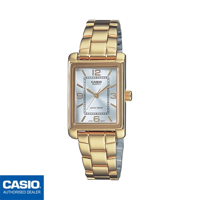 CASIO LTP-1234PGL-7AEG LTP-1234PGL-7A CASIO Tank CASIO Collection WOMEN ...