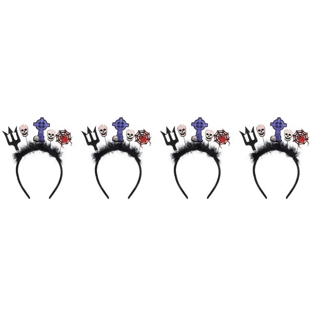 4 pz Halloween Hair Hoop Halloween percorsi testa ragni rete fascia per capelli festa cosplay